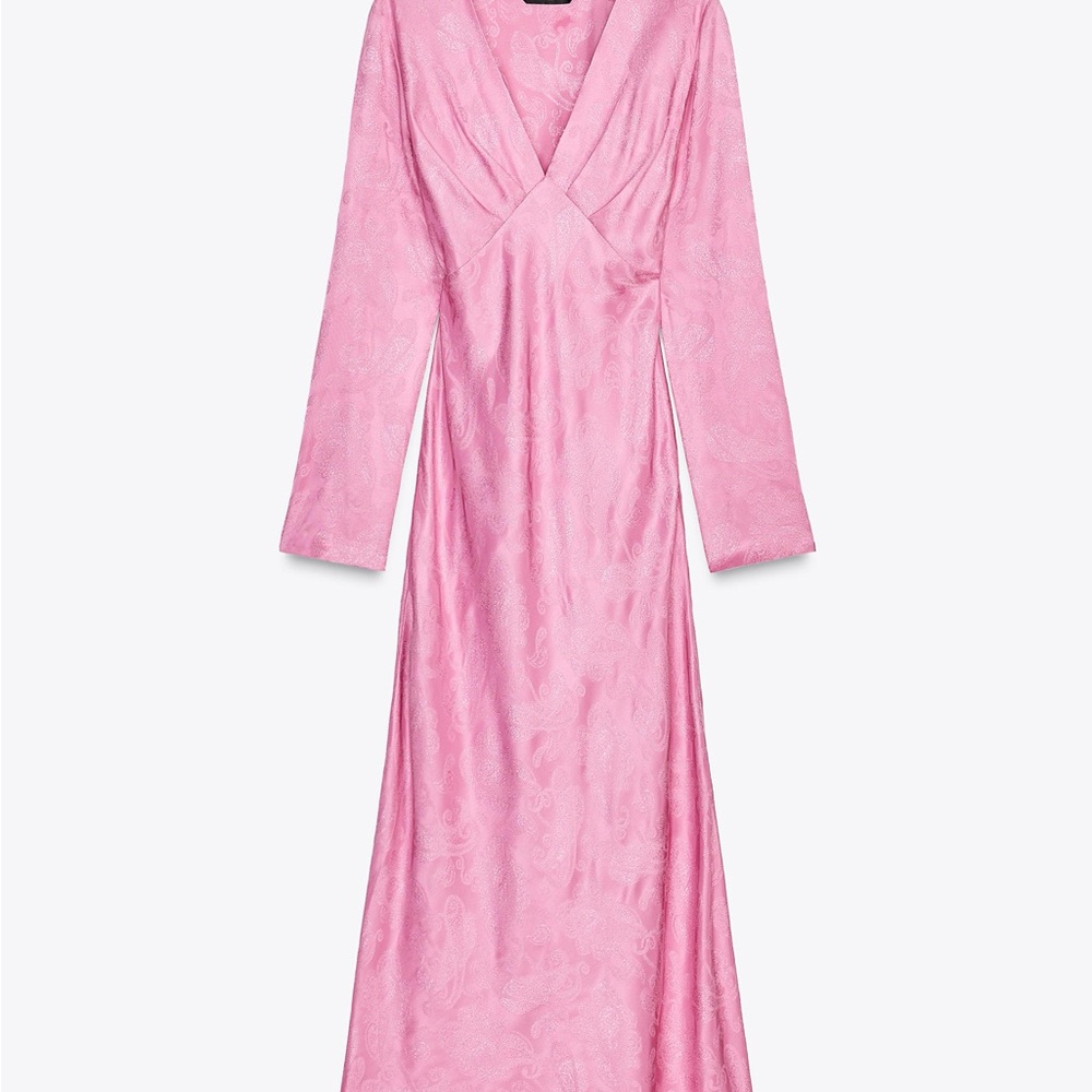Zara JACQUARD MIDI DRESS